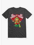 Teenage Mutant Ninja Turtles Go Green Or Go Home Raphael T-Shirt, DARK GREY, hi-res