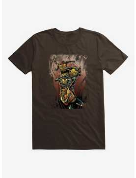 Teenage Mutant Ninja Turtles Brown Paint Group Fight T-Shirt, , hi-res