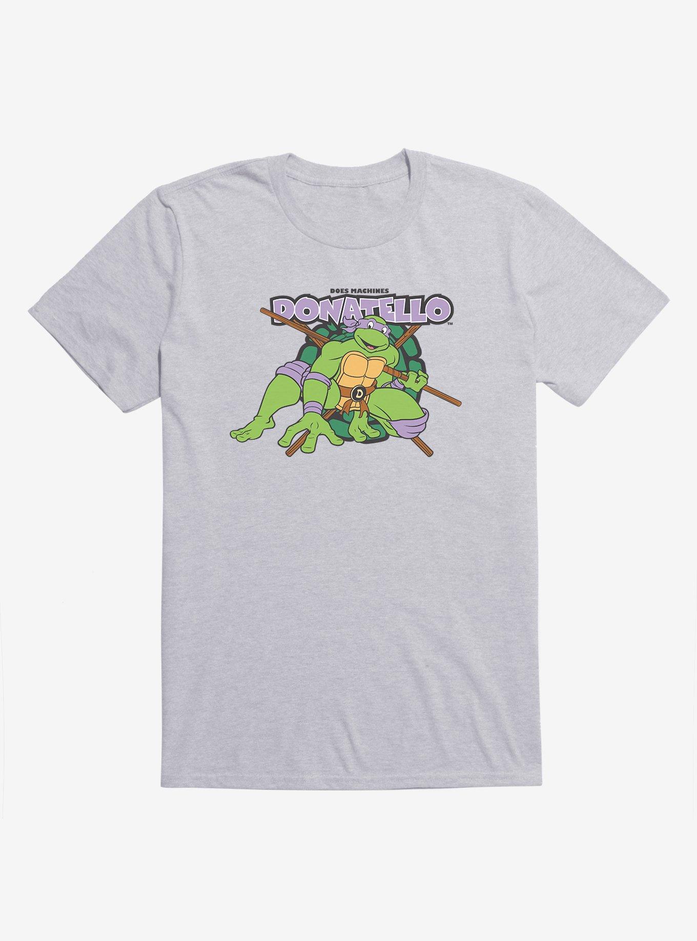 Teenage Mutant Ninja Turtles Donatello Does Machines Men's Heather 60 40 Poly Short-Sleeve T-Shirt - Special Order