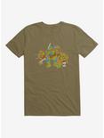 Teenage Mutant Ninja Turtles Group Weapons Pose Green T-Shirt, FOREST GREEN, hi-res