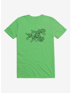 Teenage Mutant Ninja Turtles Group Run Outline T-Shirt, , hi-res