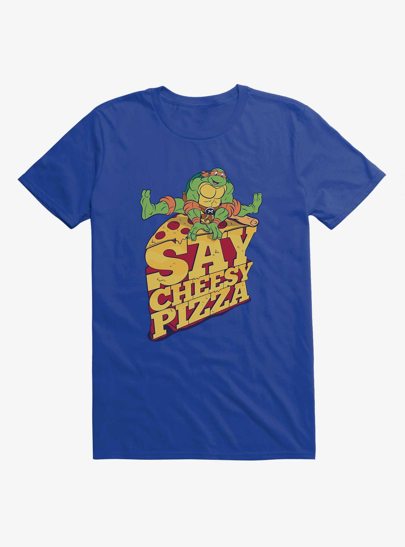 Teenage Mutant Ninja Turtles Leonardo Say Cheesy Pizza T-Shirt, , hi-res