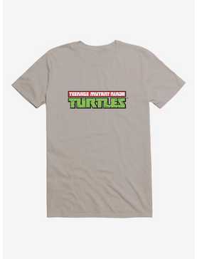 Teenage Mutant Ninja Turtles Original Title Font Grey T-Shirt, , hi-res
