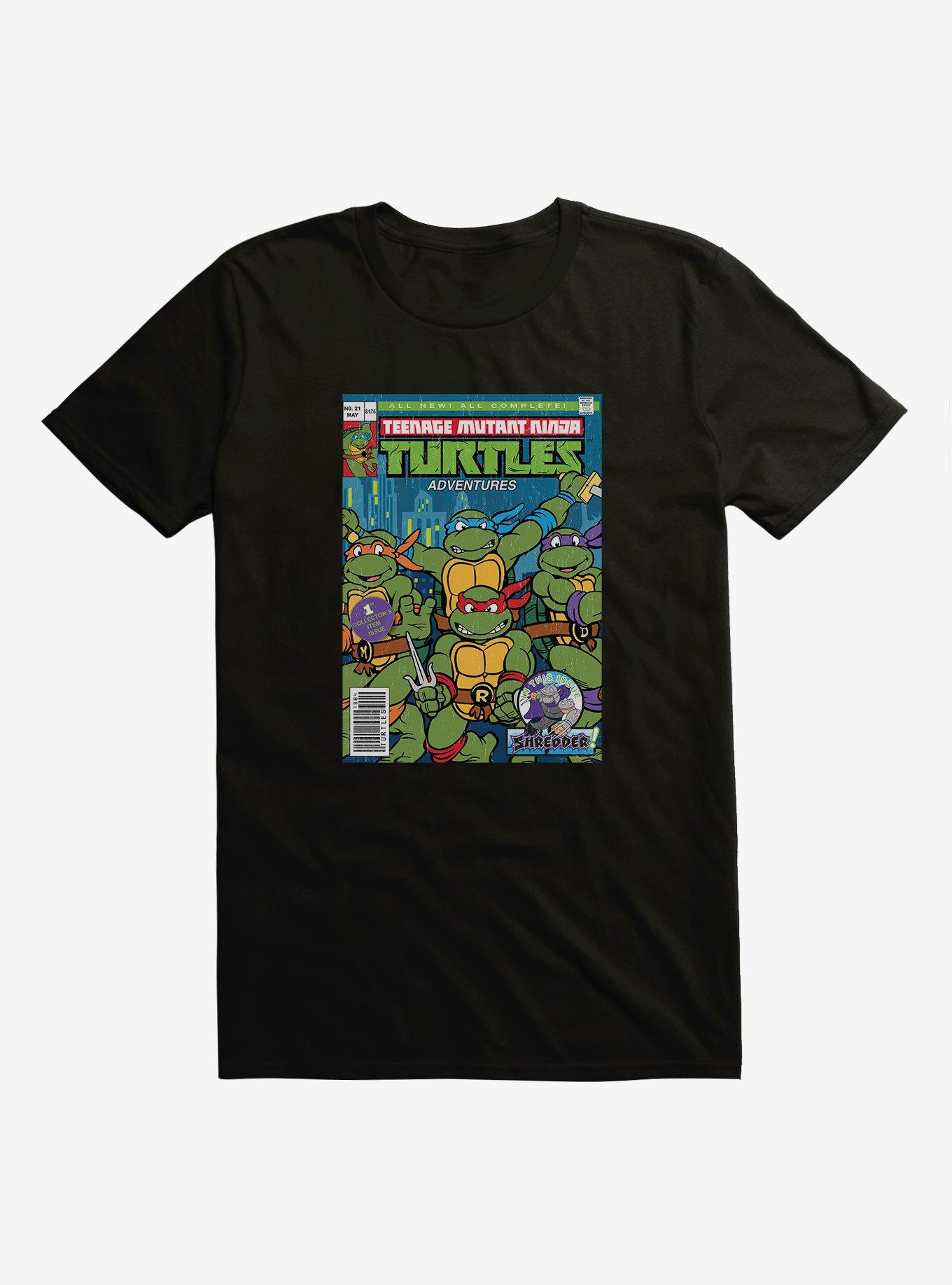 Teenage Mutant Ninja Turtles Shredder and Turtles Comic Women's Cotton Short-Sleeve T-Shirt - Special Order