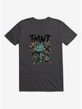 Teenage Mutant Ninja Turtles Group Fight Shredder T-Shirt, DARK GREY, hi-res