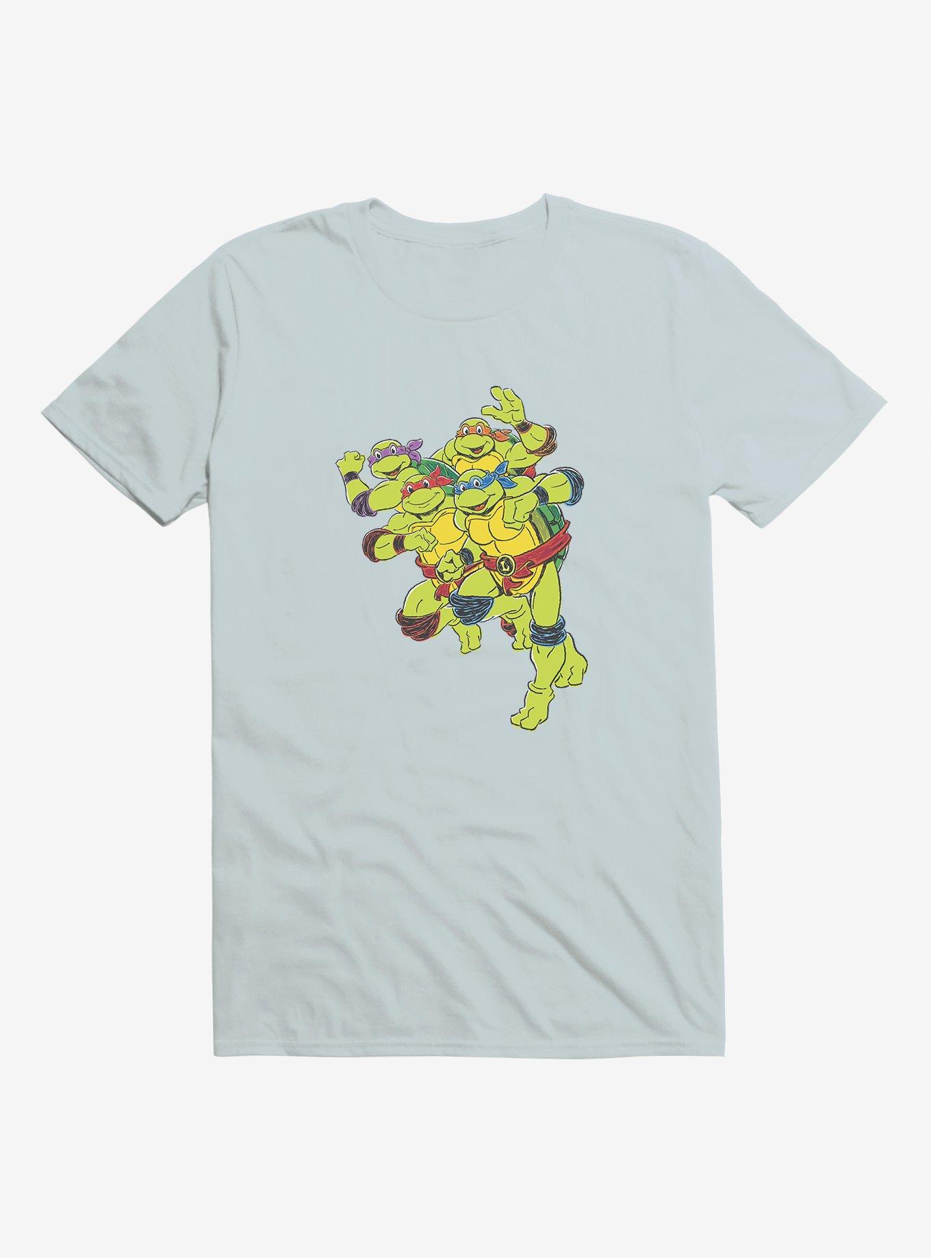 Plus Size Teenage Mutant Ninja Turtles Group Running T-Shirt, , hi-res