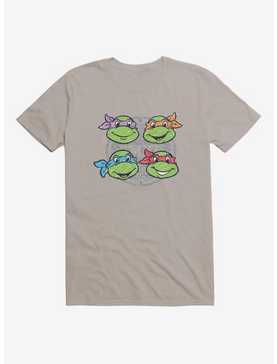 Teenage Mutant Ninja Turtles Chalk Lines Character Faces T-Shirt, , hi-res