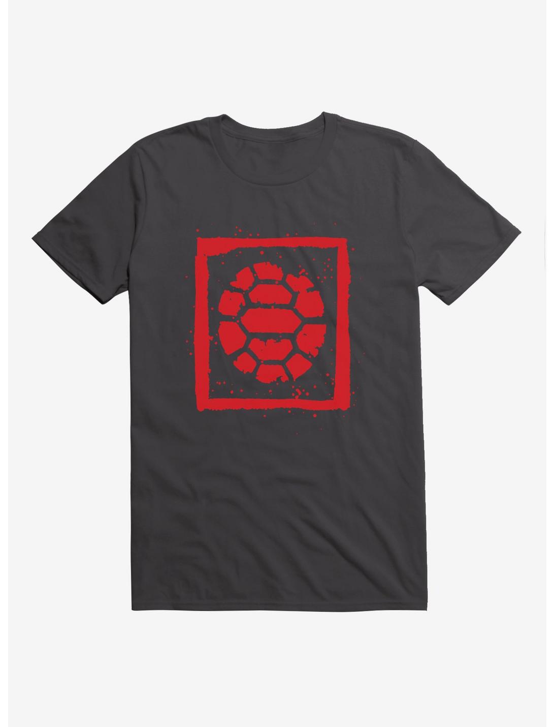 Teenage Mutant Ninja Turtles Red Logo Shell T-Shirt, DARK GREY, hi-res