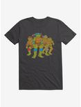 Teenage Mutant Ninja Turtles Serious Group Pose Grey T-Shirt, , hi-res