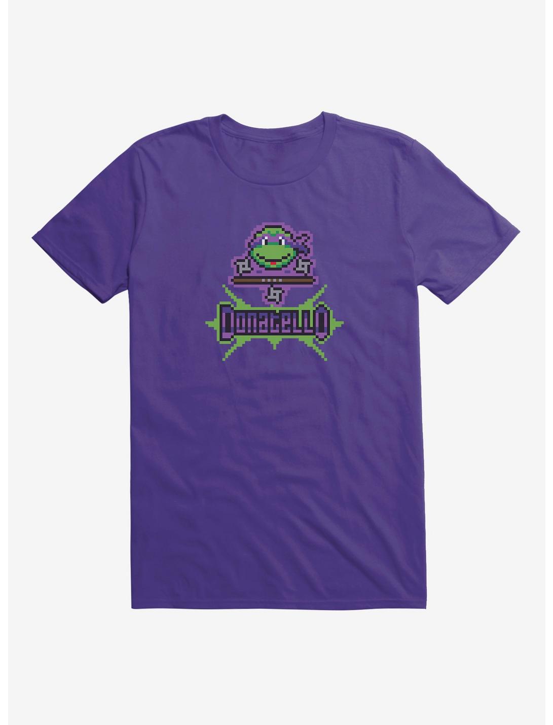 Teenage Mutant Ninja Turtles Donatello Pixelated Face T-Shirt, PURPLE RUSH, hi-res