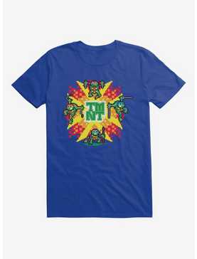 Teenage Mutant Ninja Turtles Pixelated Group Explosion T-Shirt, , hi-res