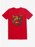 Teenage Mutant Ninja Turtles Rocksteady Patch Face Red T-Shirt, RED, hi-res