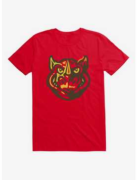 Teenage Mutant Ninja Turtles Rocksteady Patch Face Red T-Shirt, , hi-res