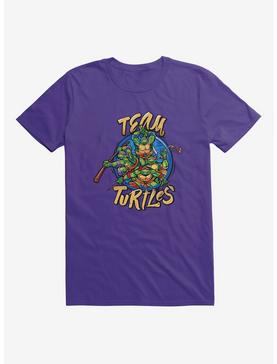 Teenage Mutant Ninja Turtles Team Turtle Group Poses Circle T-Shirt, , hi-res