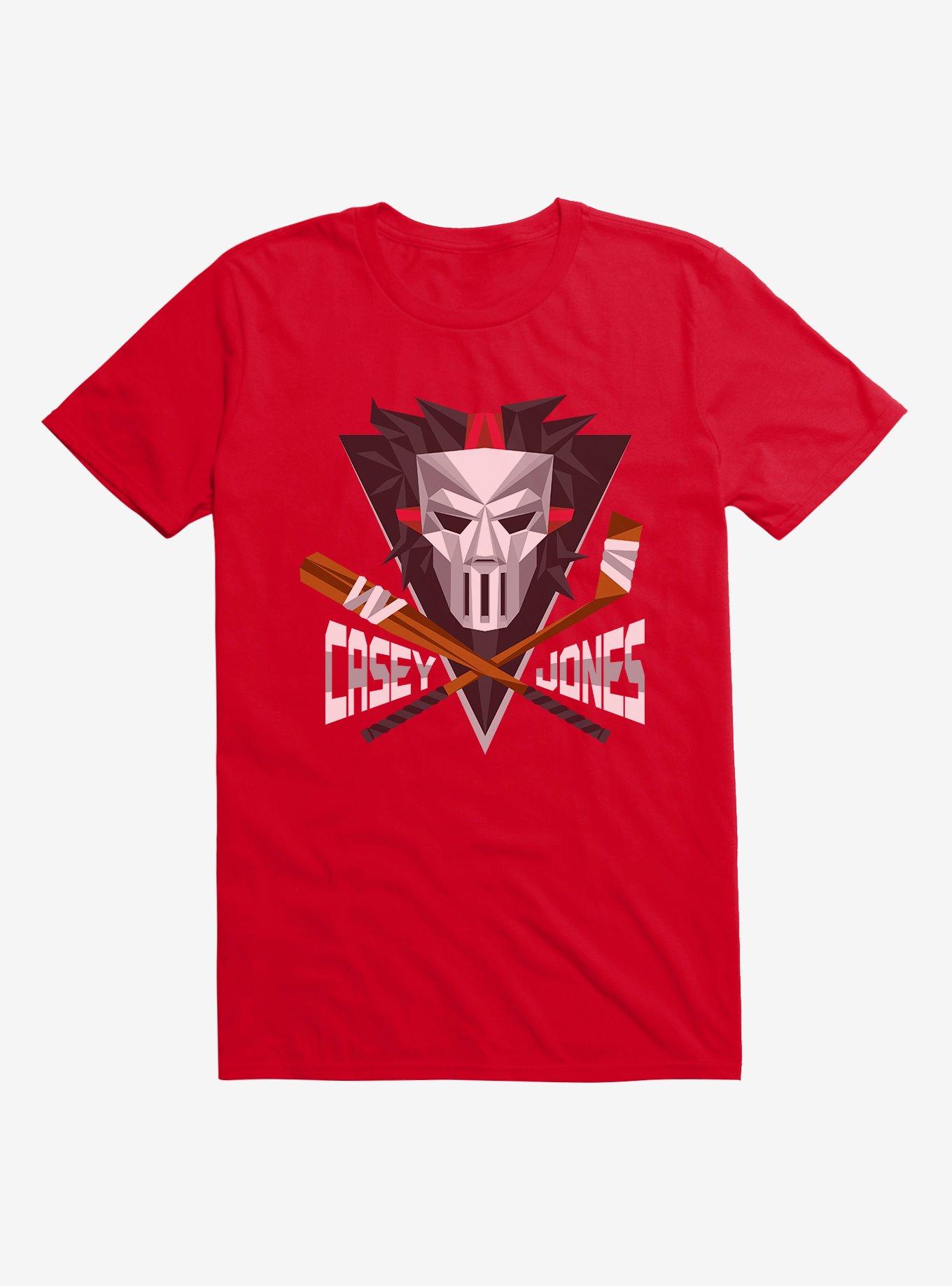 Teenage Mutant Ninja Turtles Casey Jones Face T-Shirt, RED, hi-res
