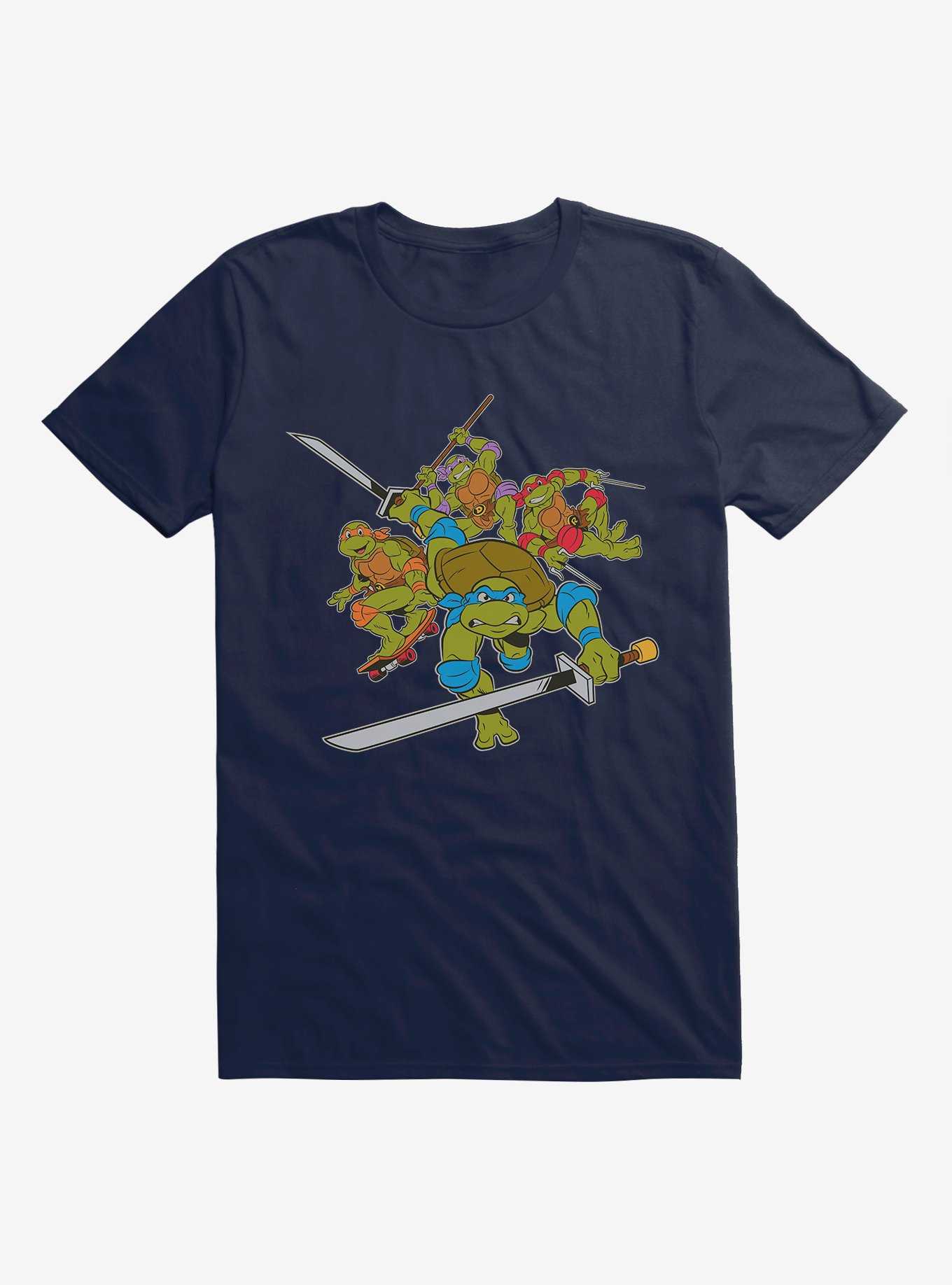 Teenage Mutant Ninja Turtles Group Weapons Pose T-Shirt, , hi-res