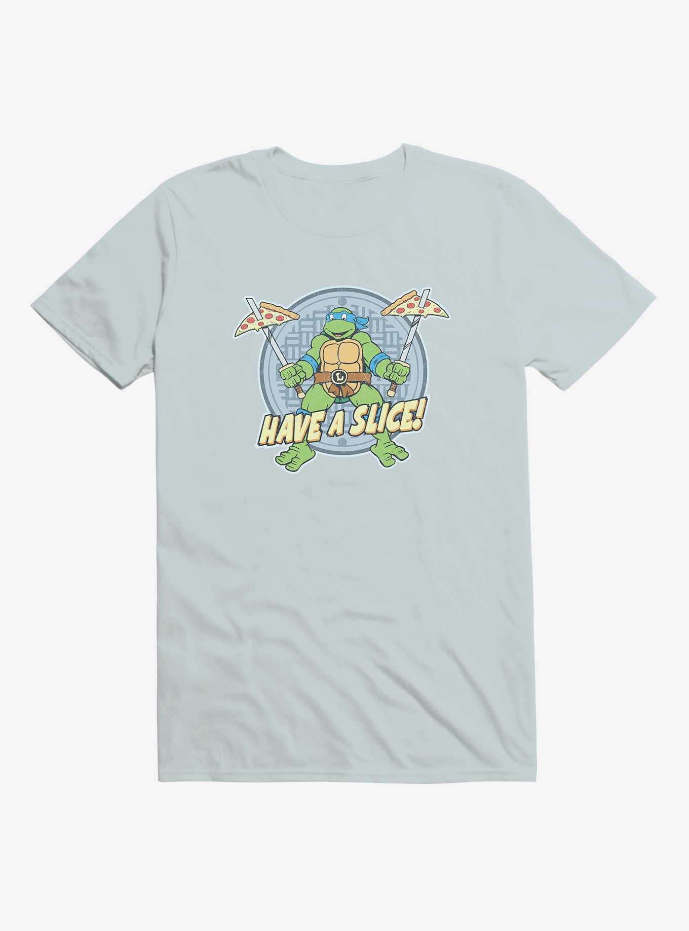 Teenage Mutant Ninja Turtles Leonardo Have A Slice Blue T-Shirt, , hi-res