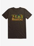 Teenage Mutant Ninja Turtles Radical Group Action Poses T-Shirt, DK CHOCOLATE, hi-res