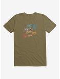 Teenage Mutant Ninja Turtles Neon Chalk Group Bandanas T-Shirt, FOREST GREEN, hi-res