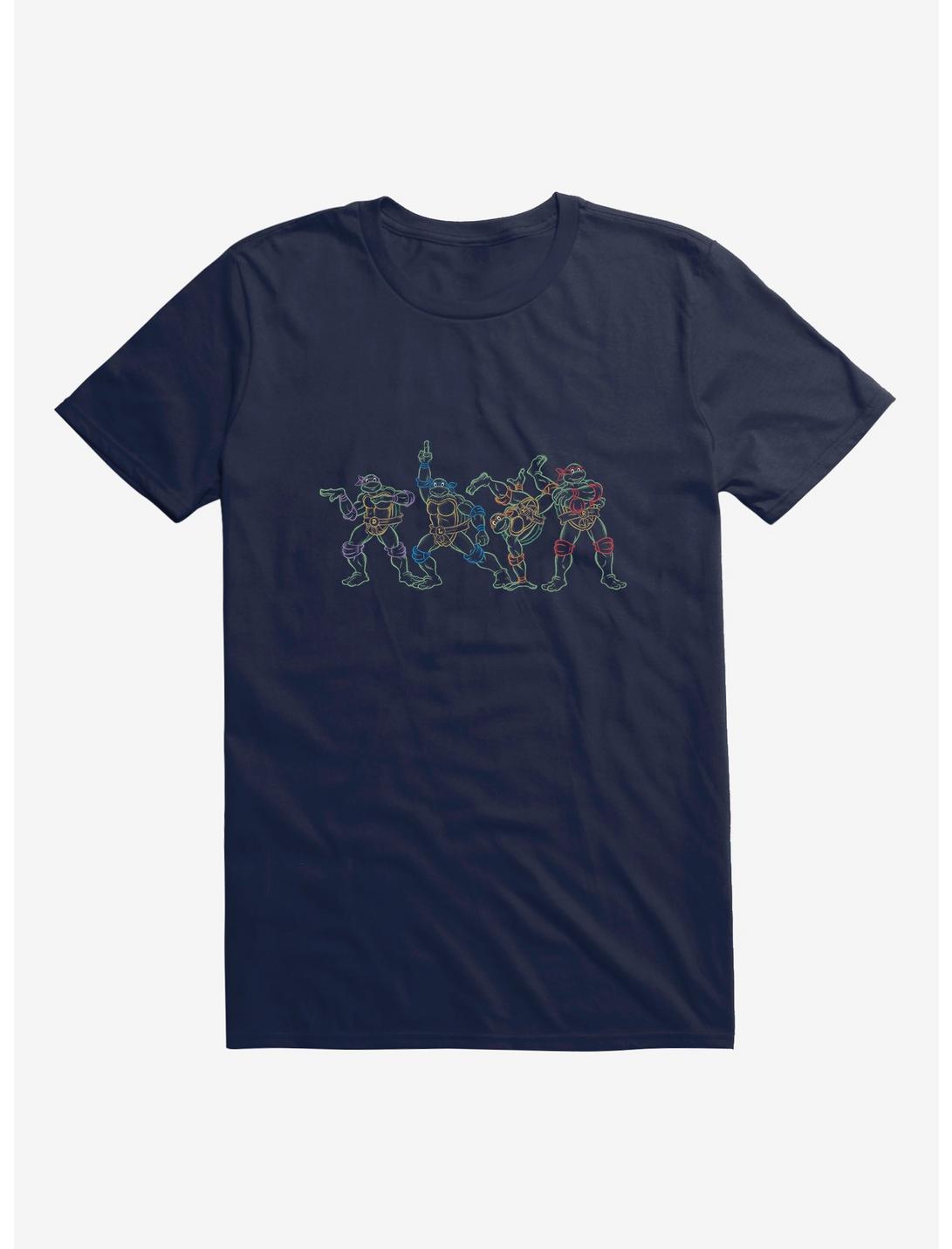Teenage Mutant Ninja Turtles Neon Chalk Joking Around T-Shirt, MIDNIGHT NAVY, hi-res