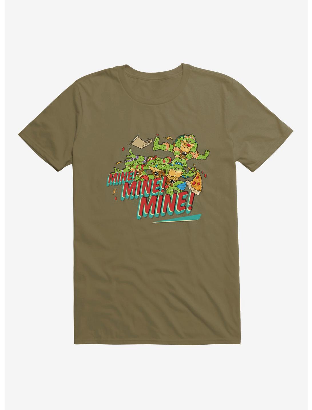 Teenage Mutant Ninja Turtles Mine Mine Mine Group Pizza Chase Green T-Shirt, FOREST GREEN, hi-res