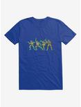 Teenage Mutant Ninja Turtles Group Dance Poses Blue T-Shirt, , hi-res
