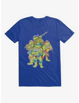 Teenage Mutant Ninja Turtles Group Pose Royal T-Shirt, , hi-res