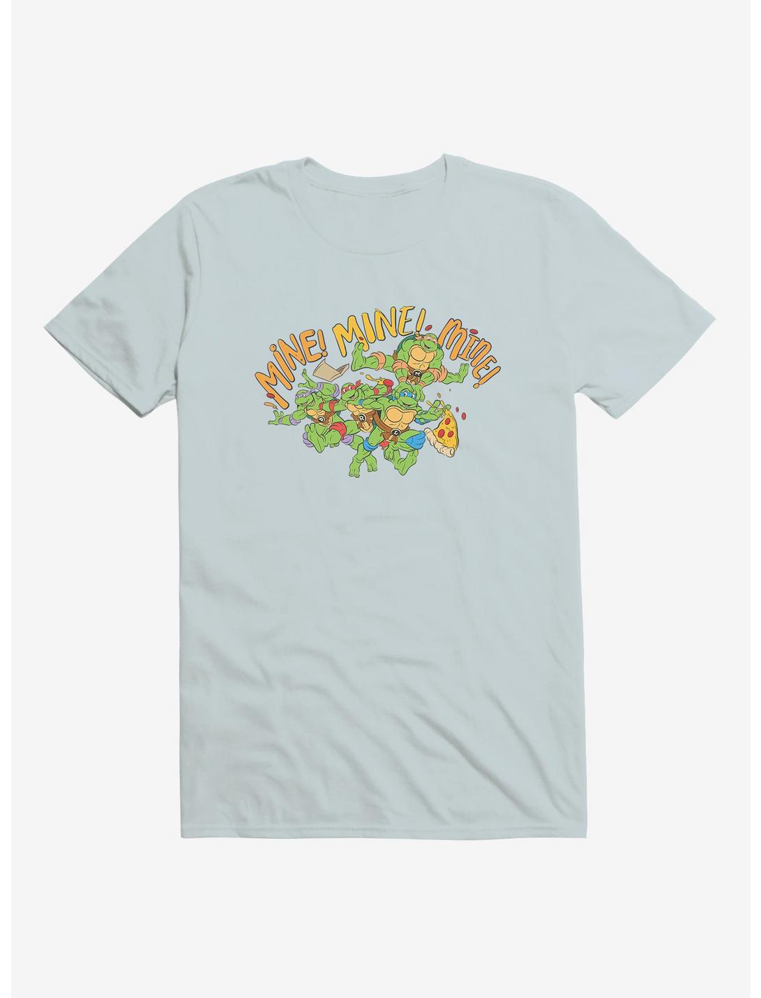 Teenage Mutant Ninja Turtles Mine Mine Mine Group Pizza Chase Blue T-Shirt, LIGHT BLUE, hi-res