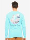 One Piece Thousand Sunny Ship Long Sleeve T-Shirt - BoxLunch Exclusive, BLUE, hi-res