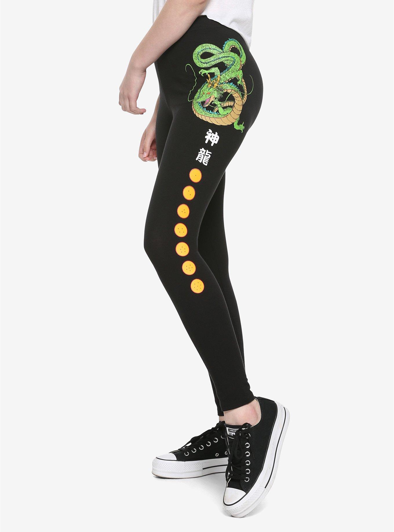 Dragon Ball Z Shenron Leggings, BLACK, hi-res