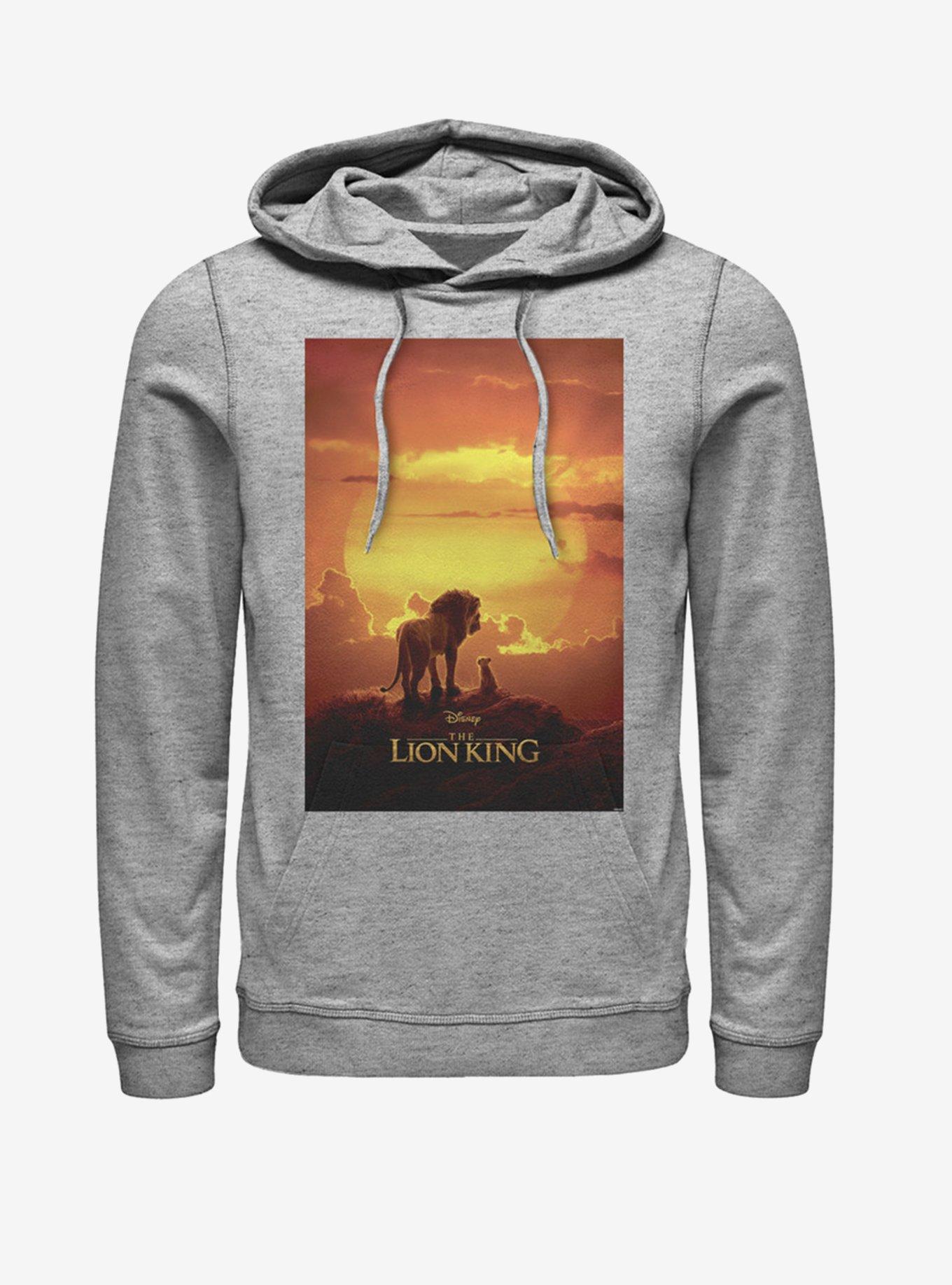 Disney The Lion King 2019 Pride Rock Poster Heathered Hoodie, ATH HTR, hi-res