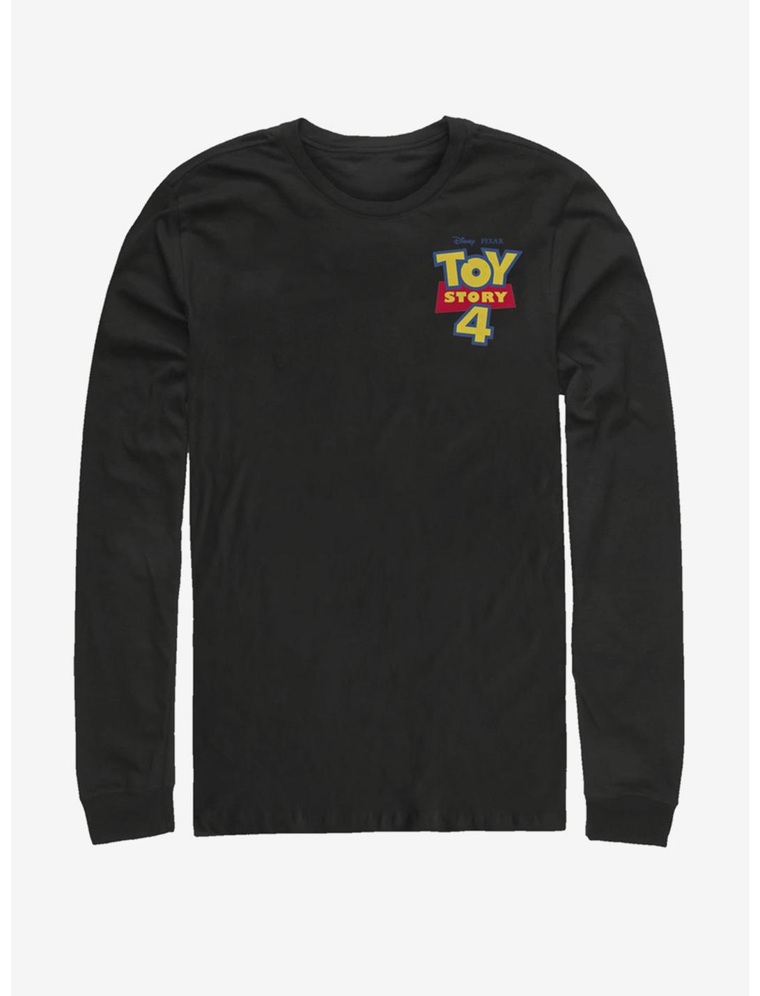 Disney Pixar Toy Story 4 Chest Color Logo Long-Sleeve T-Shirt, BLACK, hi-res