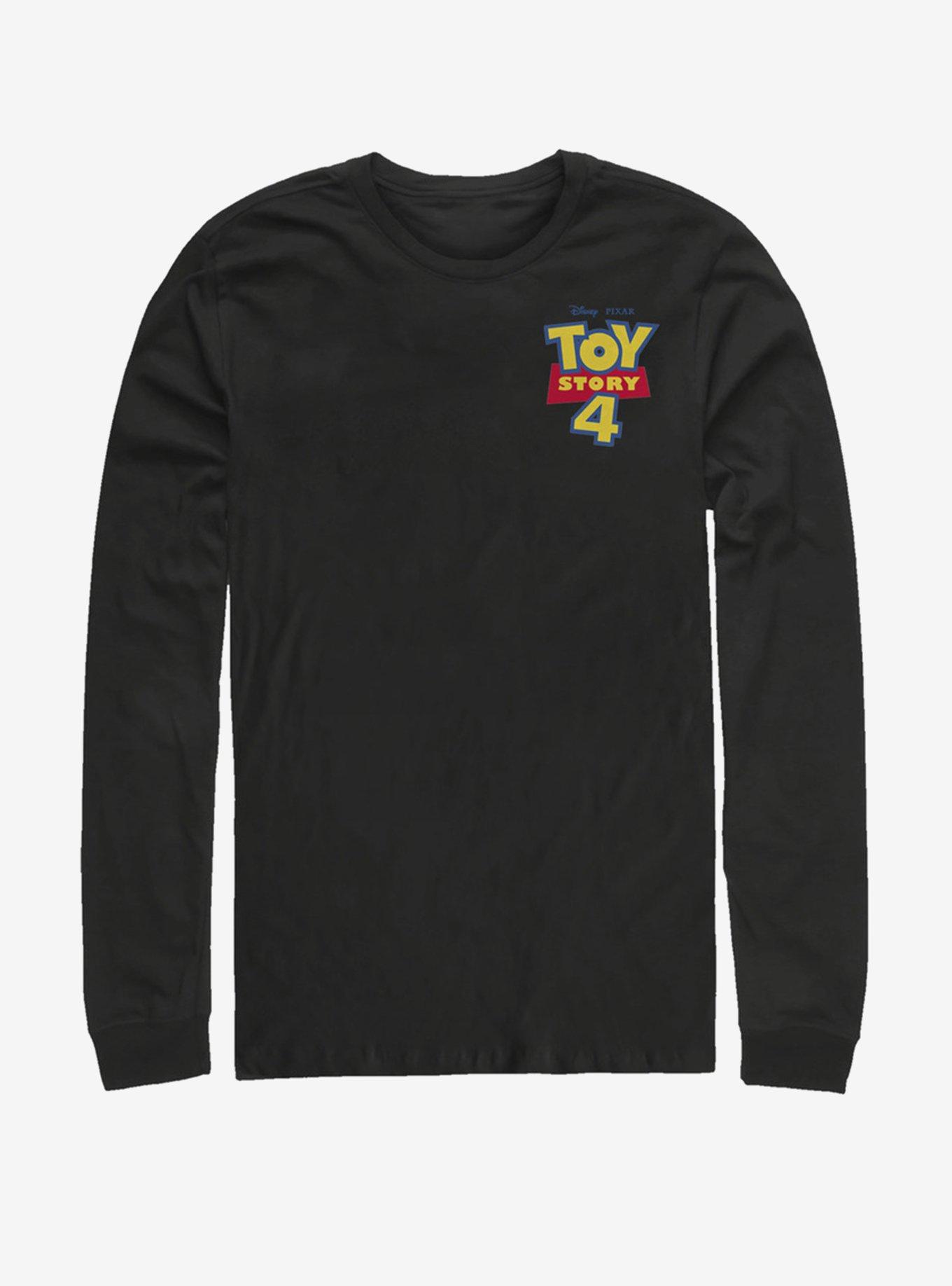 Disney Pixar Toy Story 4 Chest Color Logo Long-Sleeve T-Shirt, BLACK, hi-res