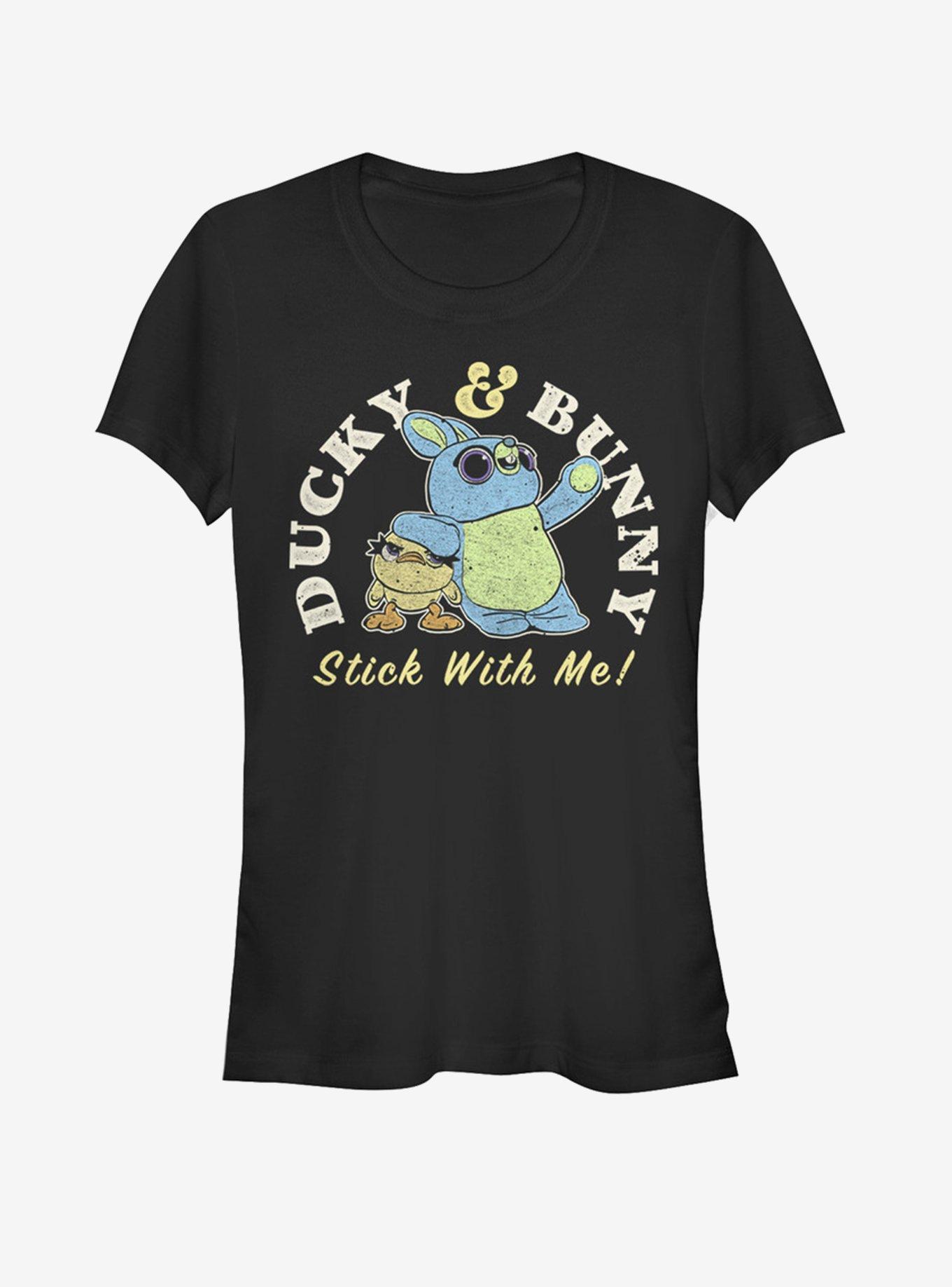 Disney Pixar Toy Story 4 Ducky And Bunny Brand Girls T-Shirt, BLACK, hi-res