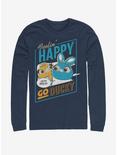Disney Pixar Toy Story 4 Happy Go Ducky Navy Blue Long-Sleeve T-Shirt, NAVY, hi-res