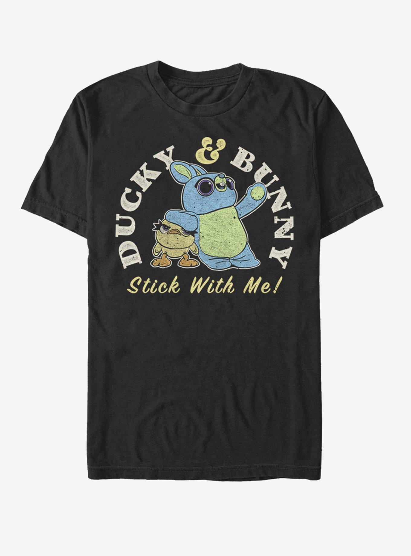 Disney Pixar Toy Story 4 Ducky And Bunny Brand T-Shirt, BLACK, hi-res