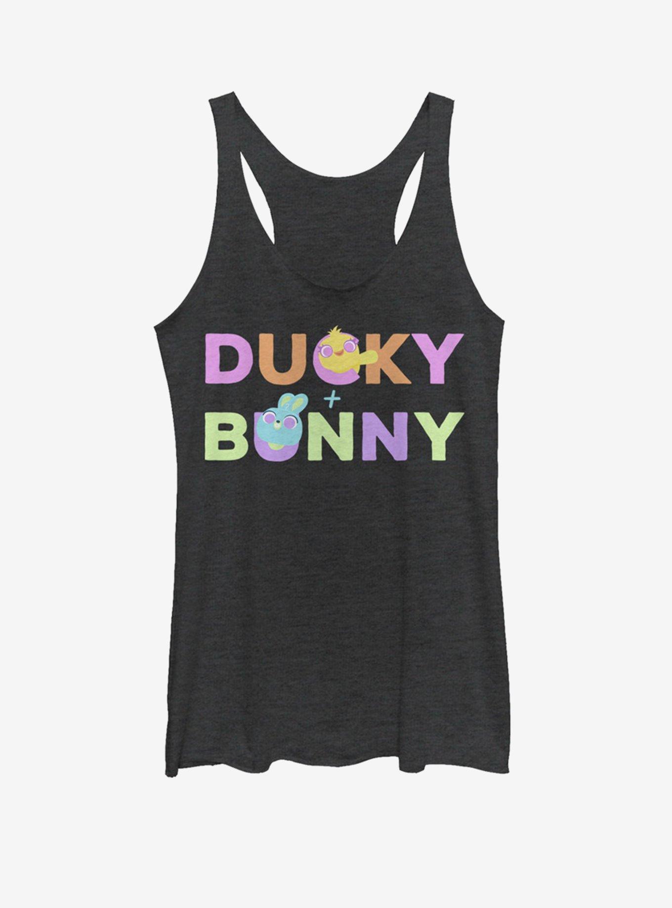 Disney Pixar Toy Story 4 What's In A Name Girls Heathered Tank Top, BLK HTR, hi-res