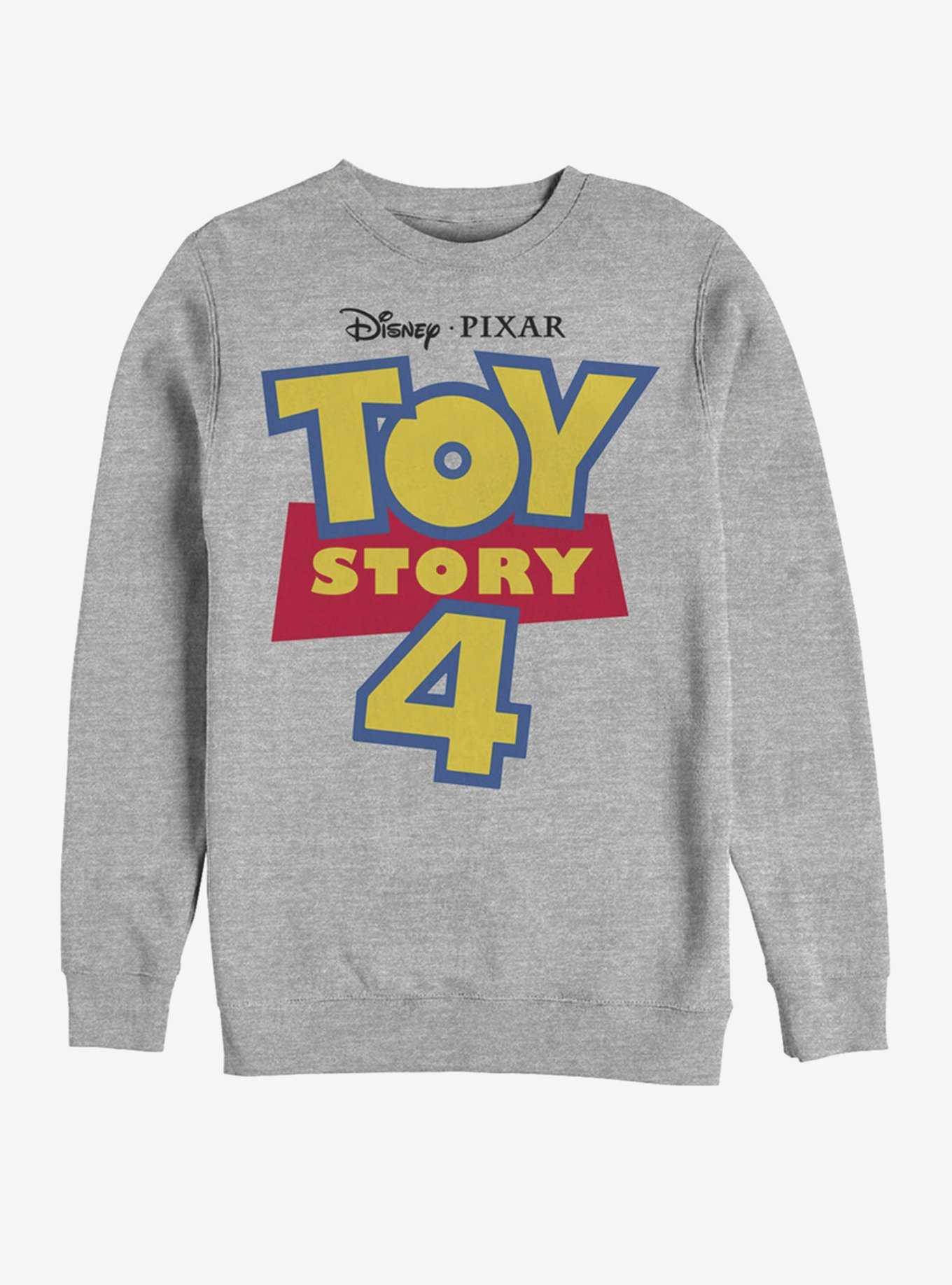 Disney Pixar Toy Story 4 Full Color Logo Heathered Sweatshirt, , hi-res