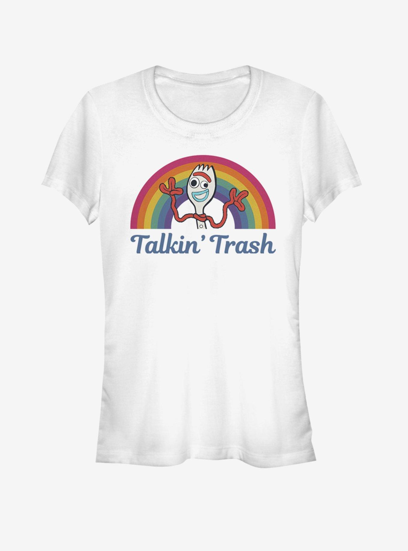 Disney Pixar Toy Story 4 Talkin' Trash Girls White T-Shirt, WHITE, hi-res