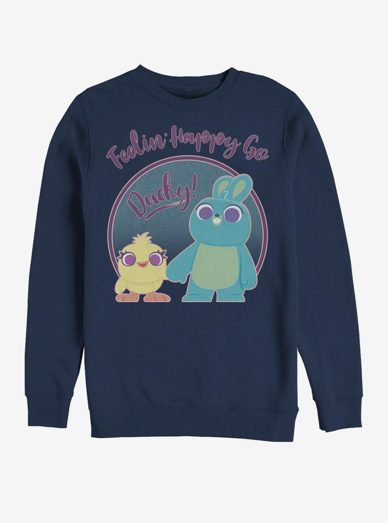 Disney Pixar Toy Story 4 Ducky Bunny Pastel Navy Blue Sweatshirt, NAVY, hi-res