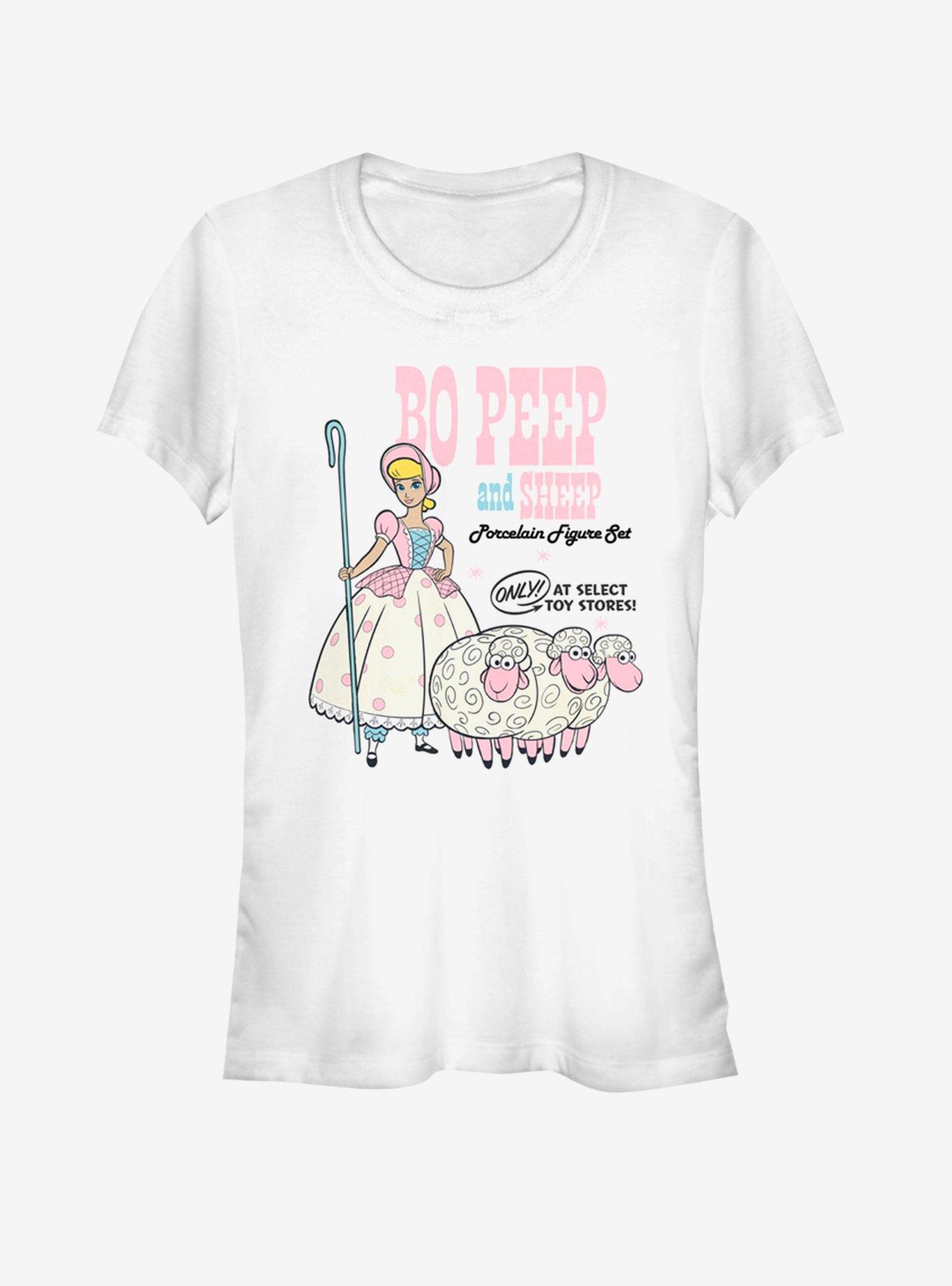 Disney Pixar Toy Story 4 Bo Peep And Sheep Girls White T-Shirt, WHITE, hi-res