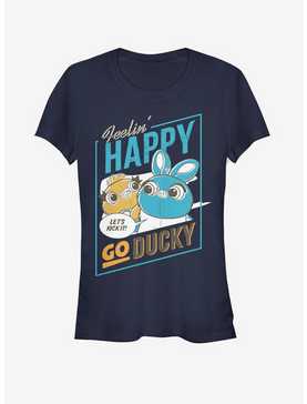 Disney Pixar Toy Story 4 Happy Go Ducky Girls Navy Blue T-Shirt, , hi-res