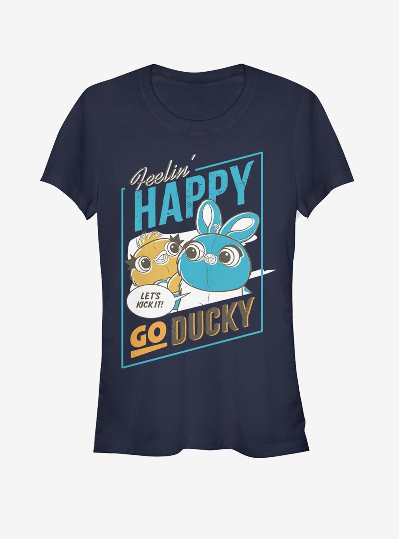 Disney Pixar Toy Story 4 Happy Go Ducky Girls Navy Blue T-Shirt, , hi-res