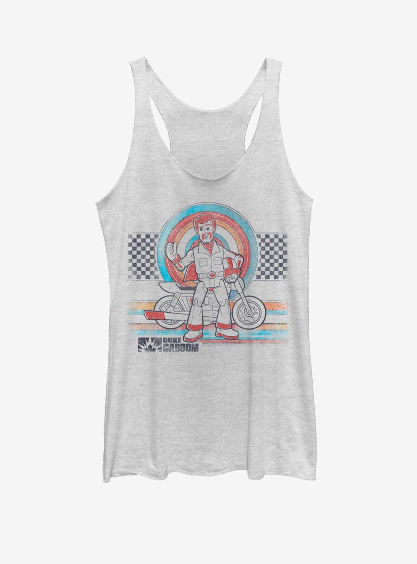 Disney Pixar Toy Story 4 Ride Lyfe Girls White Heathered Tank Top