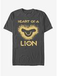 Disney The Lion King 2019 Lion Heart Charcoal Grey T-Shirt, CHARCOAL, hi-res