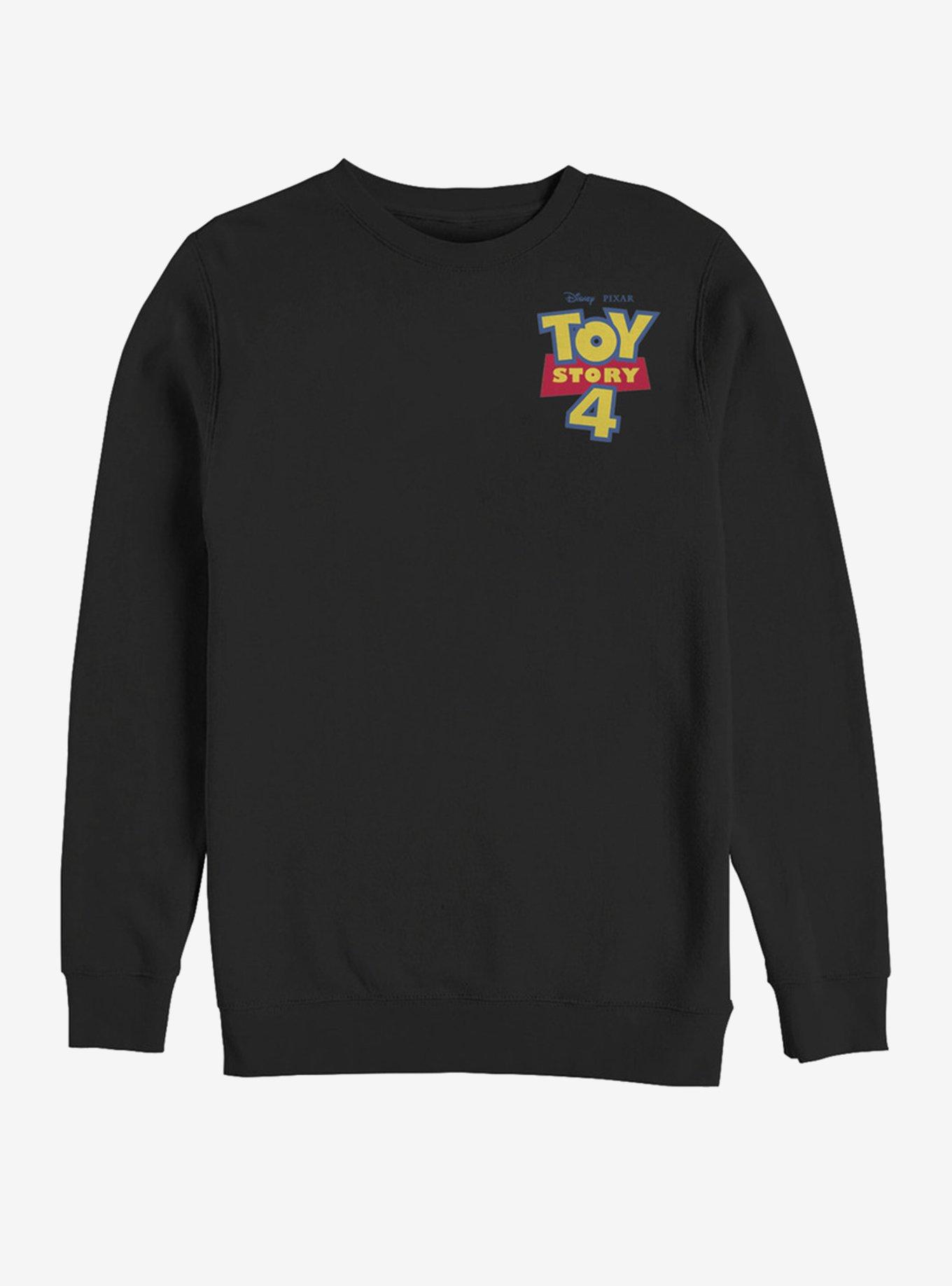 Disney Pixar Toy Story 4 Chest Color Logo Sweatshirt, BLACK, hi-res
