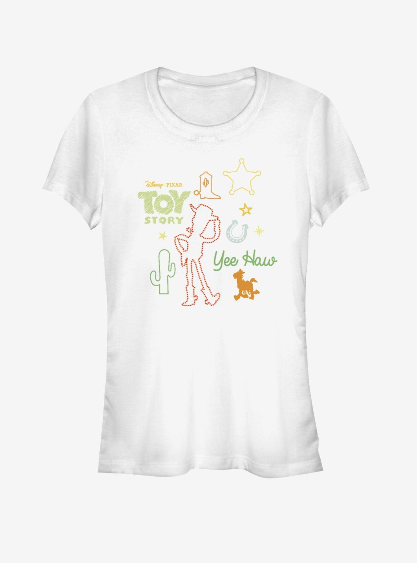 Disney Pixar Toy Story 4 Folk Story Girls White T-Shirt, WHITE, hi-res