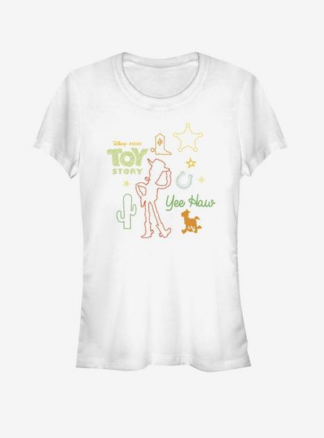 Disney Pixar Toy Story Folk Story Girls White T-Shirt WHITE