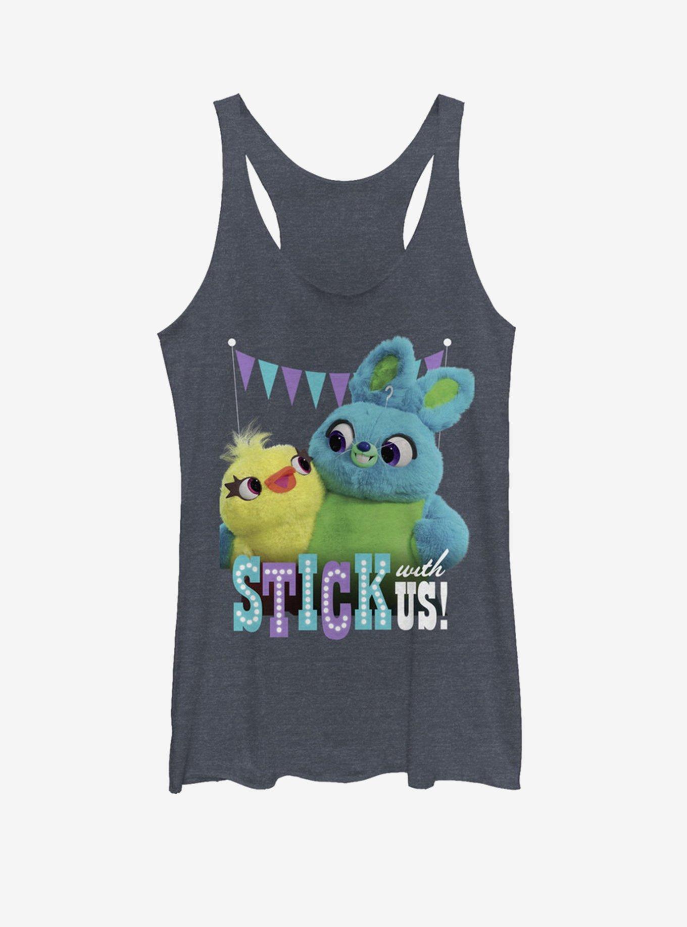 Disney Pixar Toy Story 4 Stick With Us Girls Heathered Navy Blue Tank Top, , hi-res