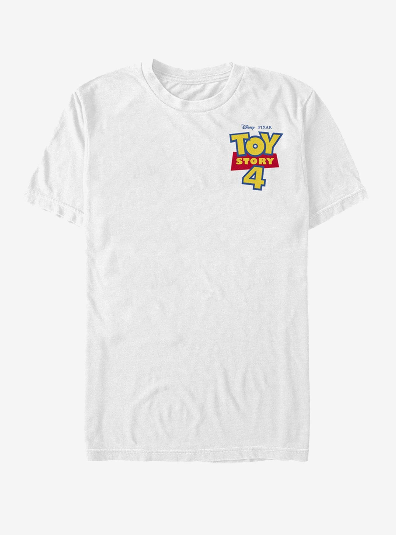 Disney Pixar Toy Story 4 Chest Color Logo White T-Shirt, , hi-res